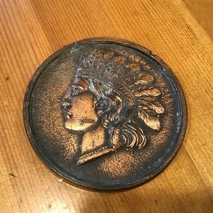 ANTIQUE 1930’s OVERSIZED INDIAN HEAD PENNY WASHINGTON SOUVENIR
